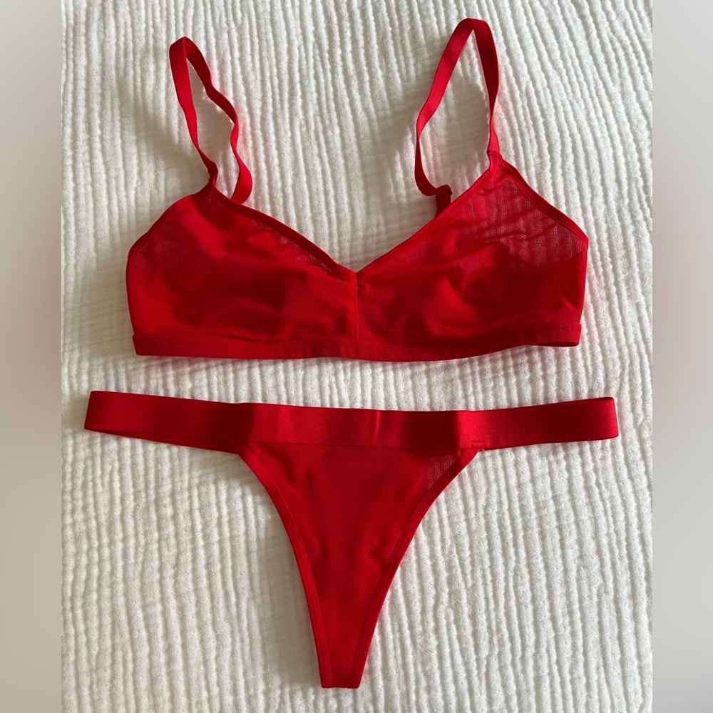 Negative Sieve Non-Wire Bra + Sieve Thong BRAND NEW W/O TAGS